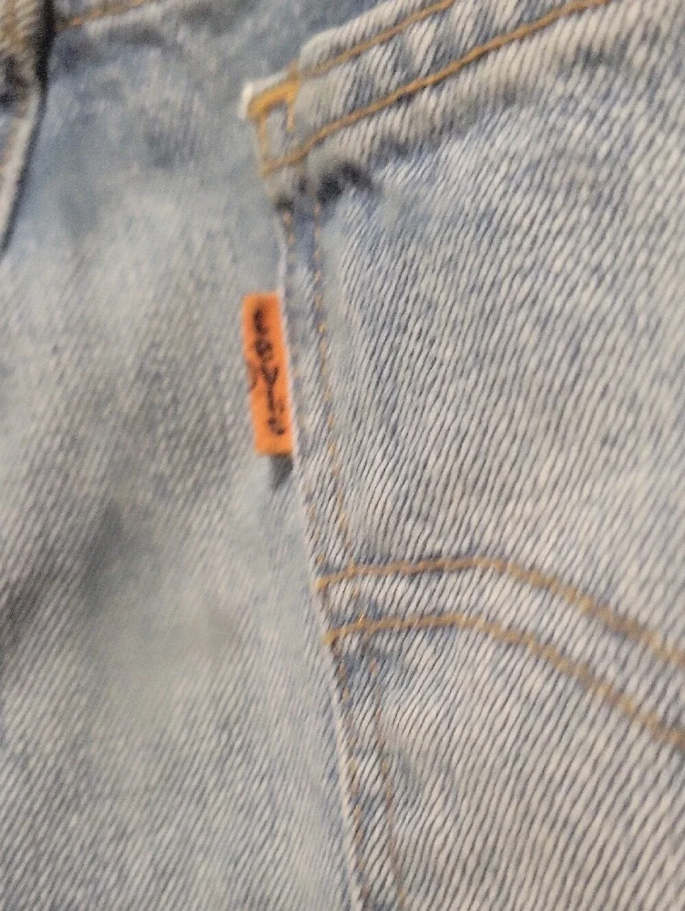Vintage 517 Levi's Light Blue Distressed Straight Jeans